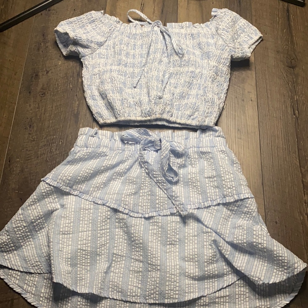 🧿Blue skirt set🧿